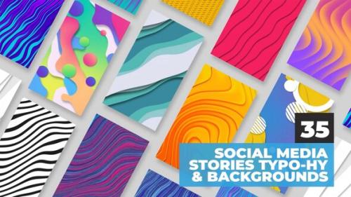 Videohive - Social Media Stories - Backgrounds and Typography - 35845802 - 35845802