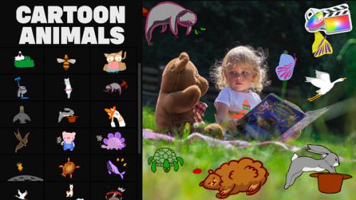 Videohive - Cartoon Animals Animations 01 for FCPX - 35876958 - 35876958