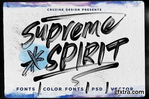 Supreme Spirit Brush Font 3483439