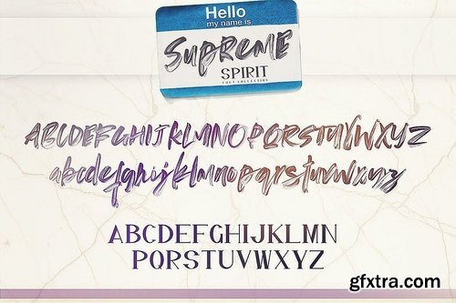 Supreme Spirit Brush Font 3483439