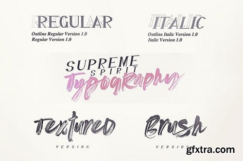 Supreme Spirit Brush Font 3483439