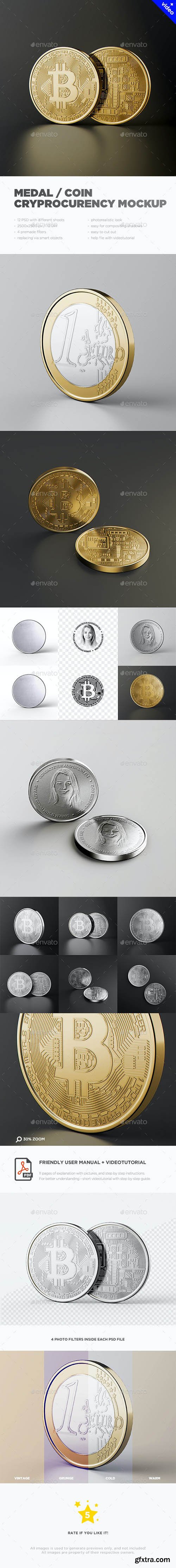 GraphicRiver - Medal / Coin / Cryprocurency MockUp 32332303
