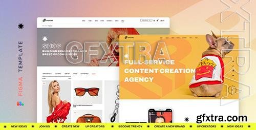 UpCreators – Creative Agency Template for Figma 33962797