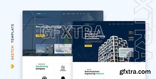 Axial – Construction Company Template for Sketch 33749547