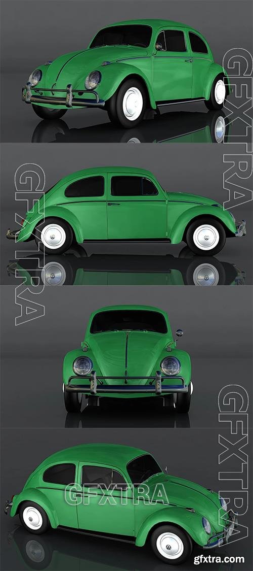 Volkswagen Beetle 1964 3D Model o93642