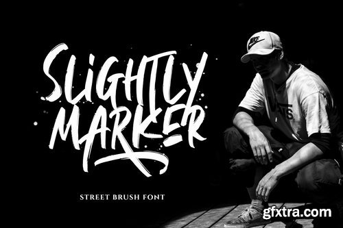 Slightly Marker - Brush Font 3889583