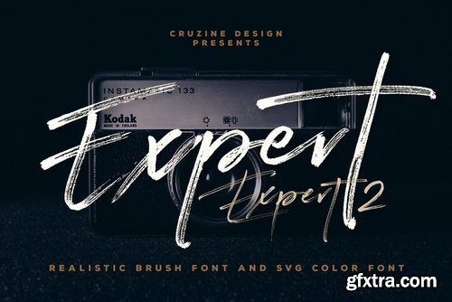 Expert Brush &amp; SVG Font 3851111