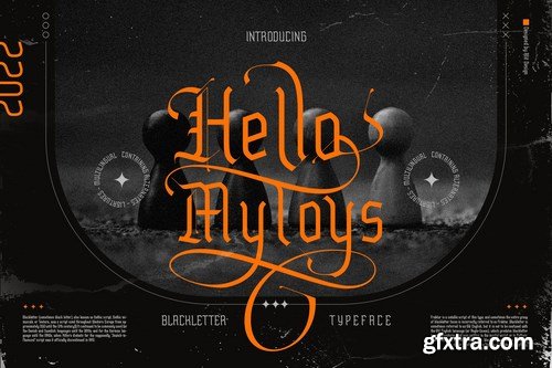 Hello Mytoys Blackletter Font