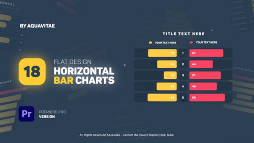 Videohive - Flat Design Horizontal Bar Charts l MOGRT for Premiere Pro - 35832691 - 35832691