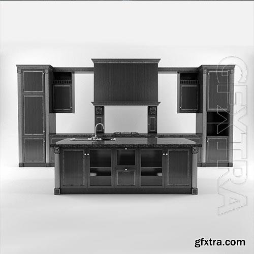 Kitchen set in black 05