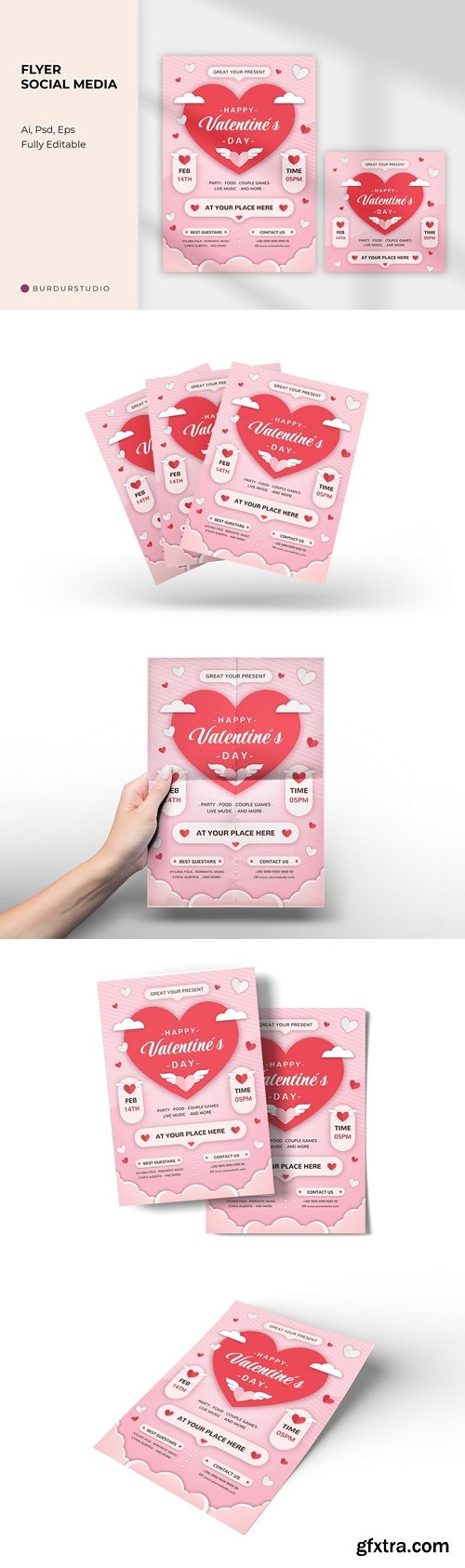 Valentine Flyer & Instagram post