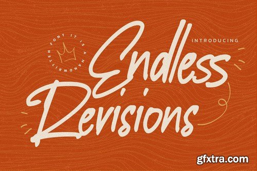 Endless Revisions - It\'s A Handwritten Font