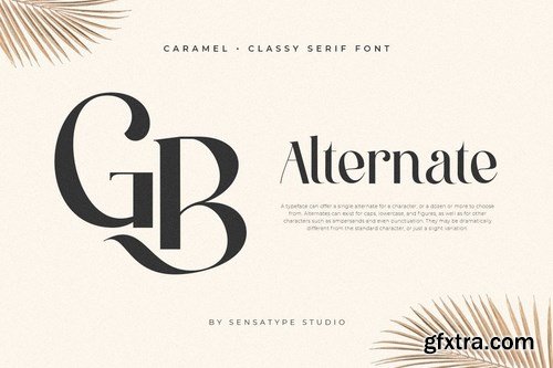 Caramel - Classy serif Font