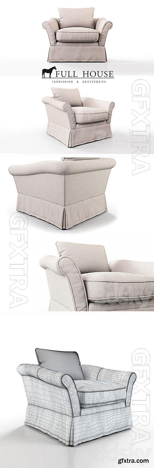 3D Models BELGIAN SOFA armchair