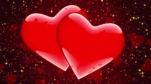 Videohive - 4k Two Hearts - 35907300 - 35907300