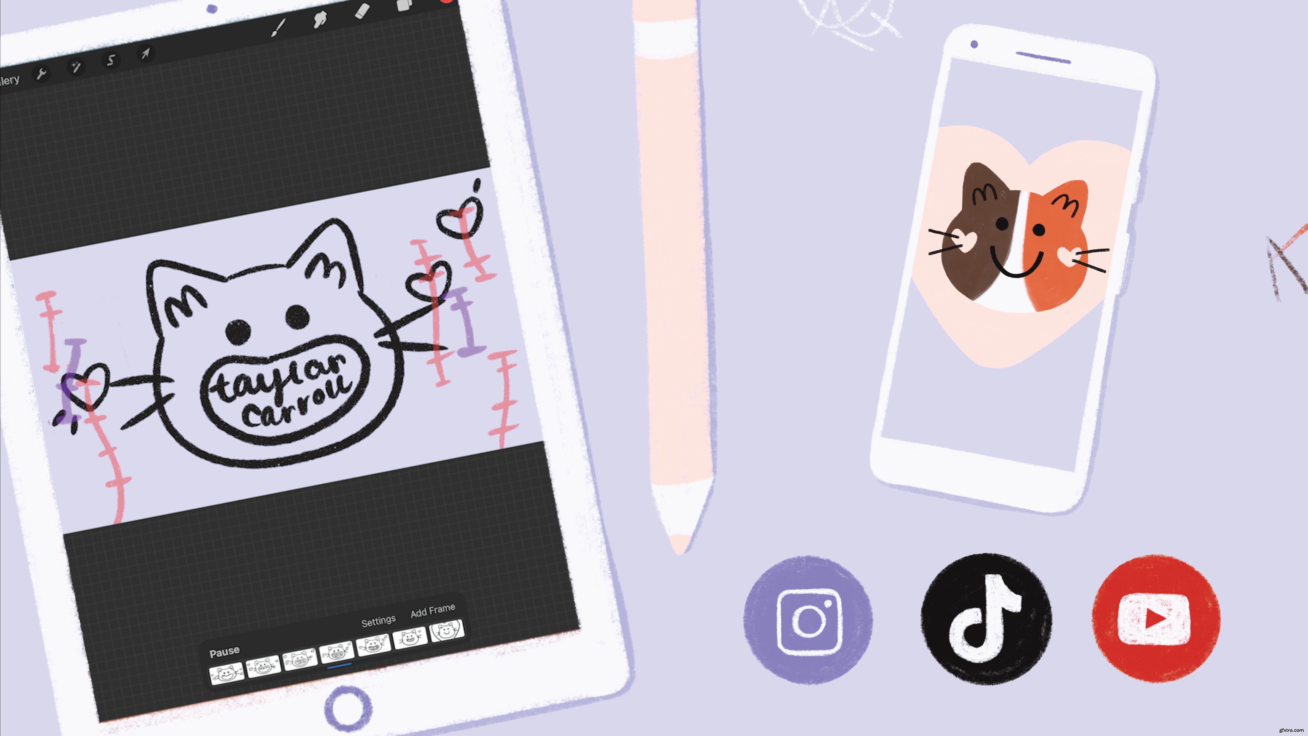 Animate Your Brand! Animation Templates in Procreate for Social Media