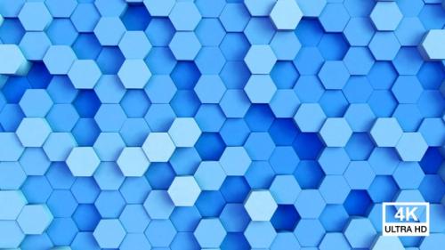 Videohive - Hexagonal Background Blue - 35910091 - 35910091