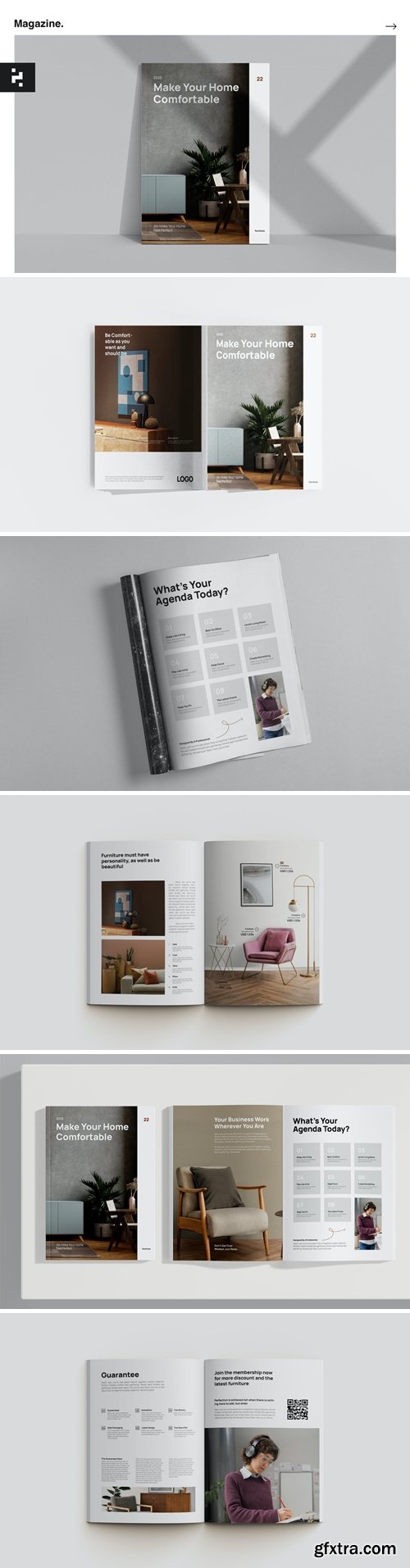 A4 Furniture Catalog Magazine Template » GFxtra