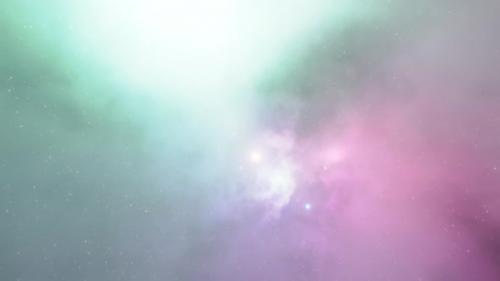 Videohive - 3d Space Flight Around Nebula in Space Against Bright Stars - 35915033 - 35915033