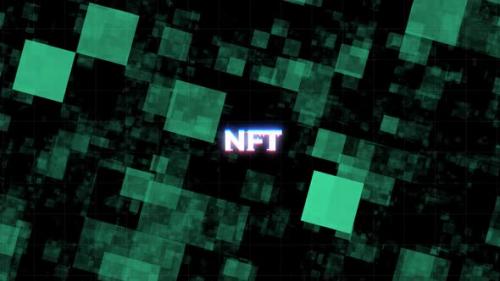 Videohive - NFT Glitch Text Message Background - 35918067 - 35918067