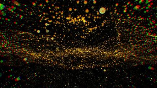 Videohive - Golden Particles Waves - 35919735 - 35919735