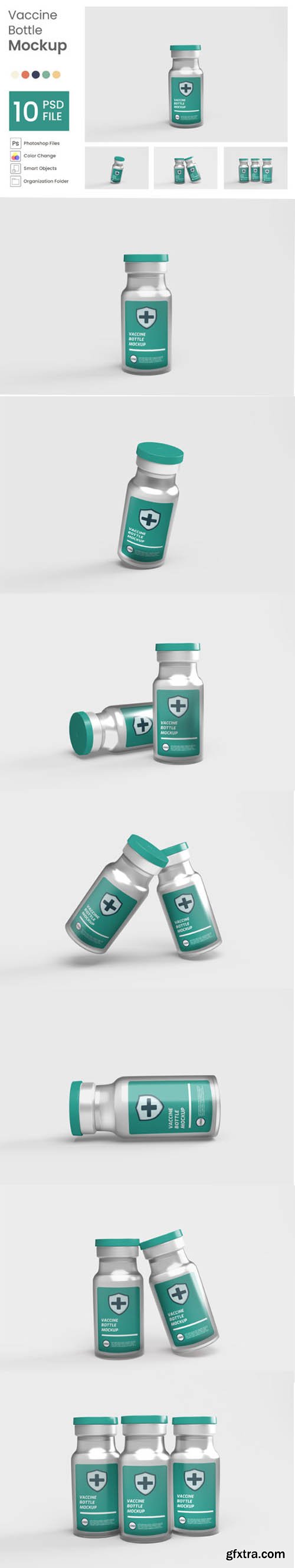 Vaccine Bottle Mockup