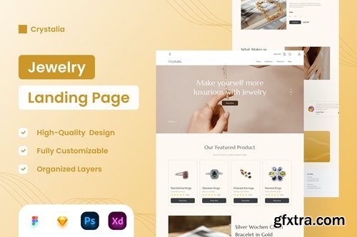 Jewelry Landing Page - UI Design