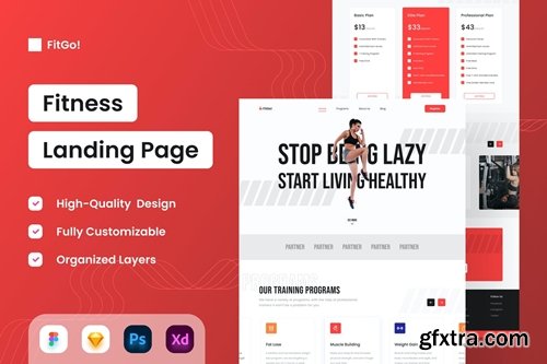 Fitness Landing Page - UI Design