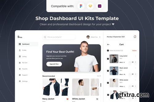 Shop Dashboard UI Kits Template