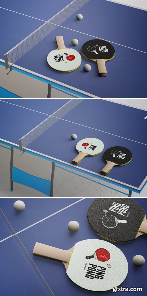 Table Tennis Racket Mockups