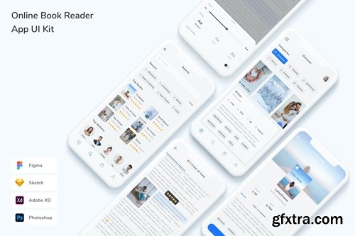 Online Book Reader App UI Kit