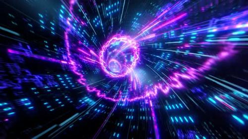 Videohive - Digital Speed Vortex Loop - 35937407 - 35937407