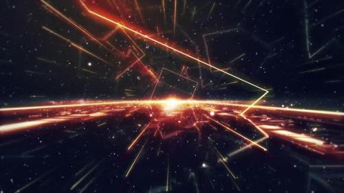 Videohive - Dark Neon Light Galaxy Loop - 35937420 - 35937420