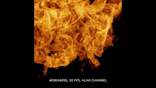 Videohive - Fire Simulations Pack 3 - 4096x4096, Alpha Channel, ProRes4444 - 35937434 - 35937434