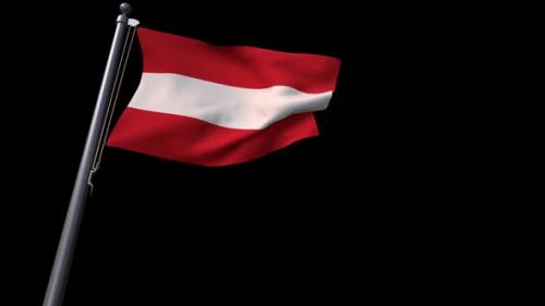 Videohive - Austria Flag With Alpha Channel 4K - 35938911 - 35938911