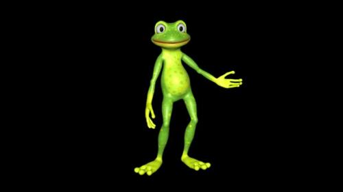 Videohive - Frog Gesture Looped Alpha Channel - 35889758 - 35889758