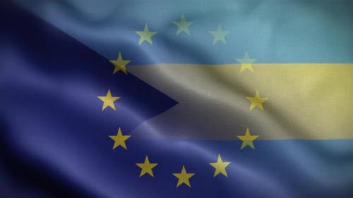 Videohive - EU Bahamas Flag Loop Background 4K - 35906623 - 35906623