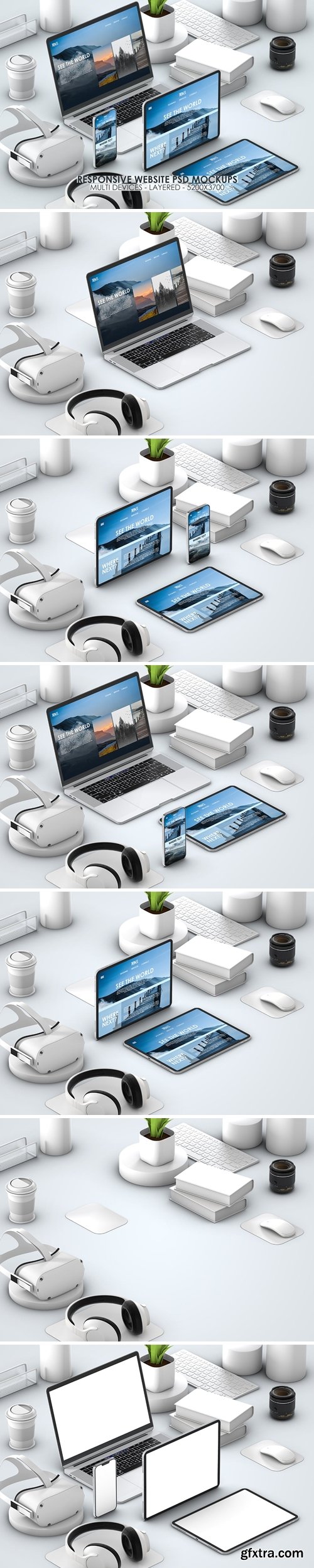 Responsive Website Multi Device PSD Mock-ups