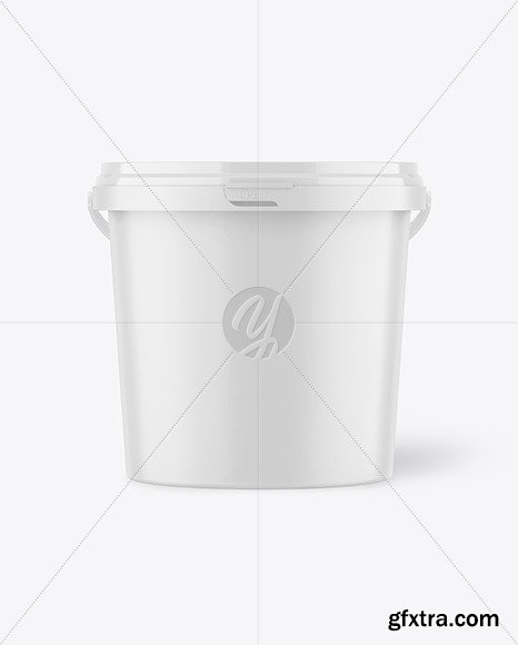 Matte Plastic Bucket Mockup 65866