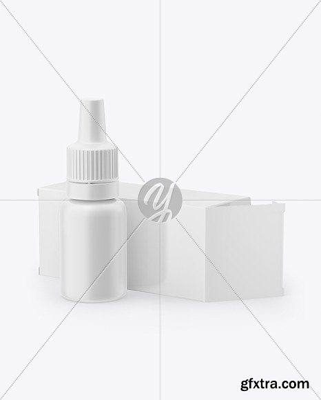 Matte Dropper Bootle with Glossy Paper box mockup 65546