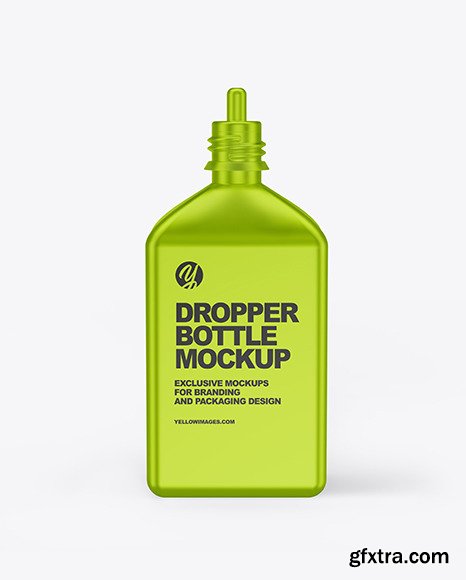 Metallic Dropper Bottle Mockup 65822