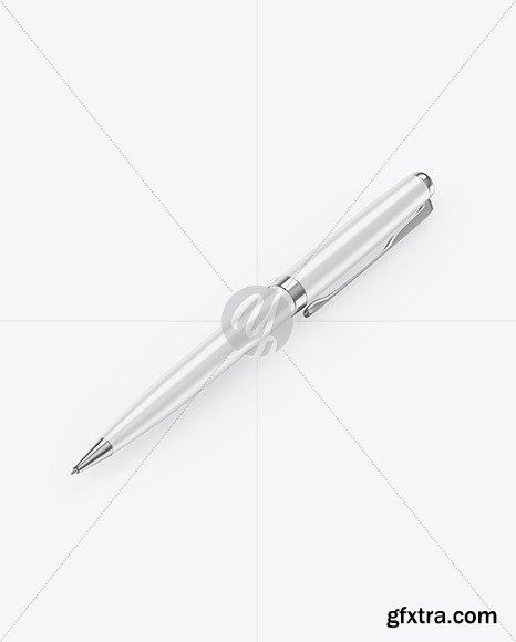 Metallic Pen w/ Matte Finish Mockup 65816