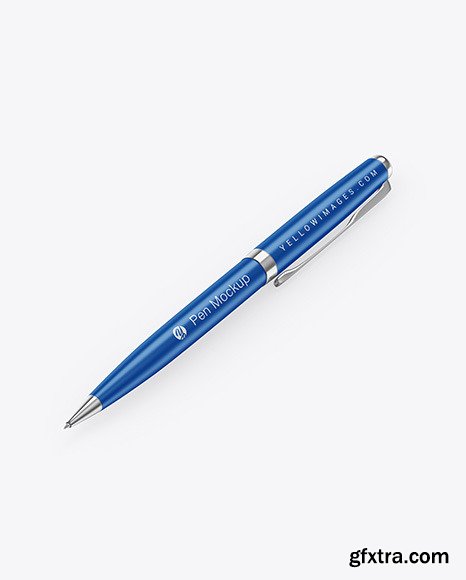 Metallic Pen w/ Matte Finish Mockup 65816