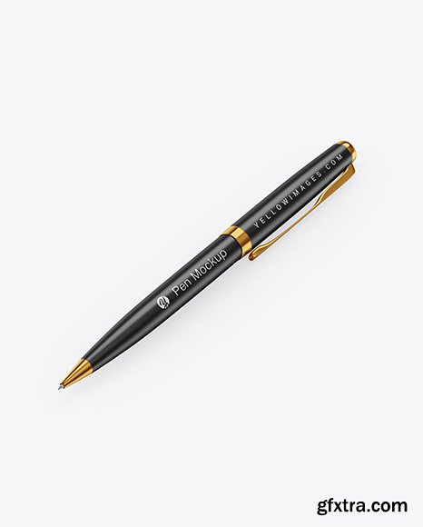 Metallic Pen w/ Matte Finish Mockup 65816