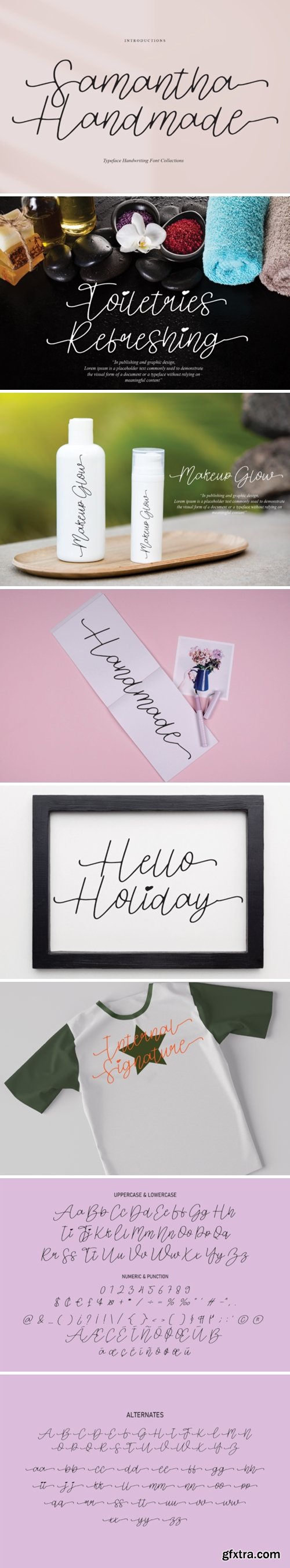 Samantha Handmade Font