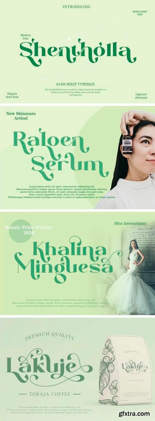 Shentholla Serif Font