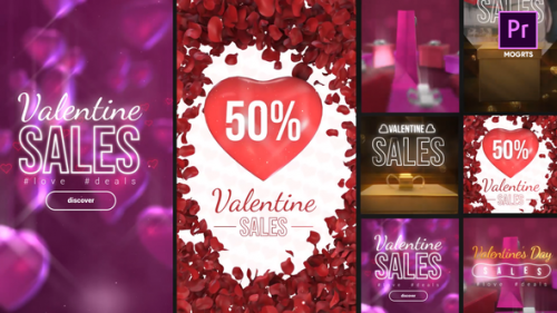 Videohive - Valentine Sales Stories Pack - 35936285 - 35936285