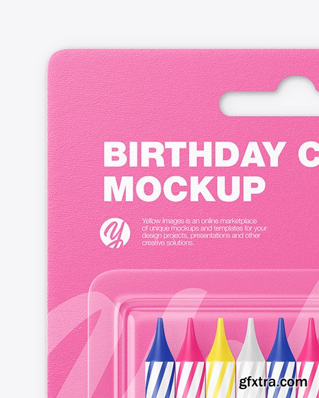 Blister Pack with 10 Candles Mockup 67081