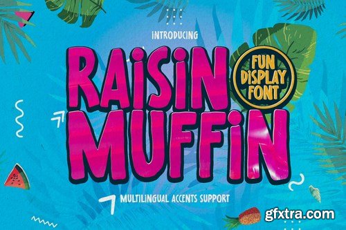 Raisin Muffin - Fun Display Font