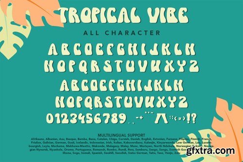 Tropical Vibe - Groovy Retro Font